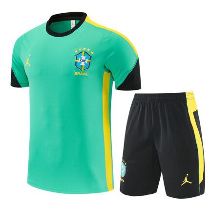 Mens Brazil 2026 World Cup Jordan Collaboration Light Green Training Jersey