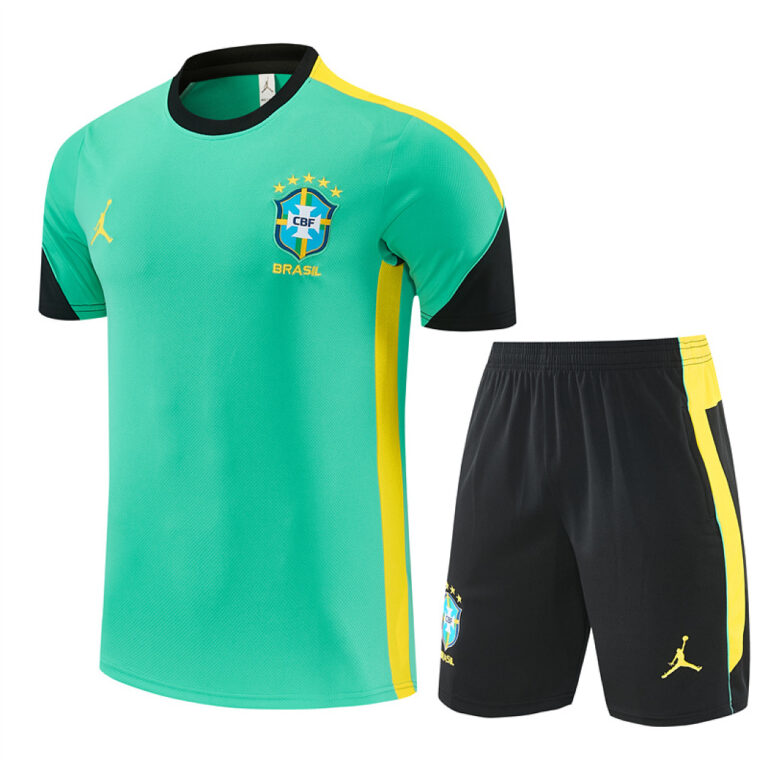 Mens Brazil 2026 World Cup Jordan Collaboration Light Green Training Jersey