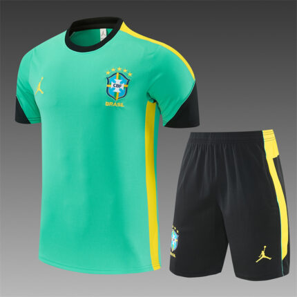 Mens Brazil 2026 World Cup Jordan Collaboration Light Green Training Jersey