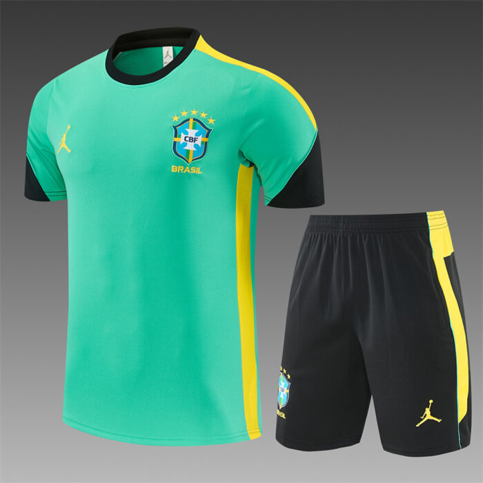 Mens Brazil 2026 World Cup Jordan Collaboration Light Green Training Jersey