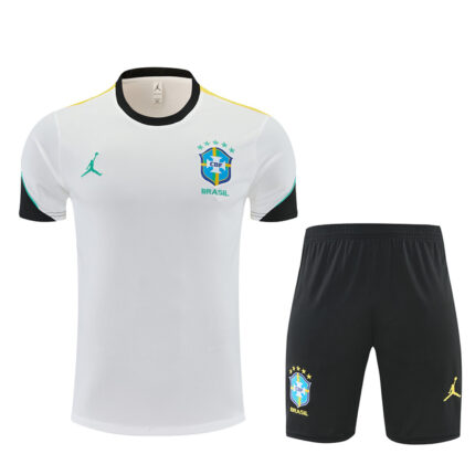 Mens Brazil 2026 World Cup Jordan Collaboration White Training Jersey