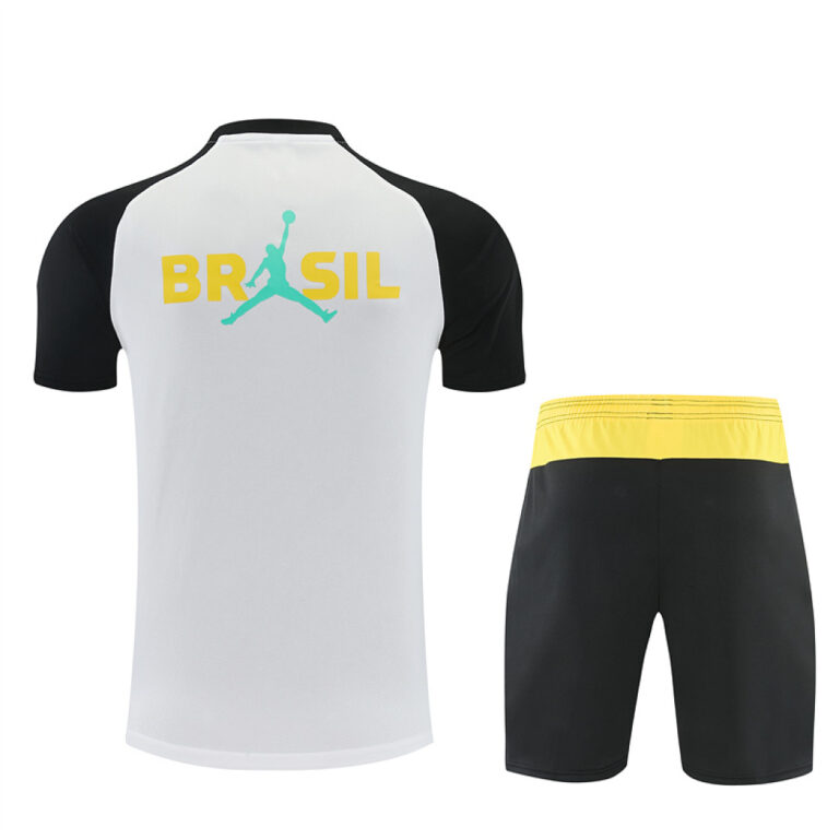 Mens Brazil 2026 World Cup Jordan Collaboration White Training Jersey