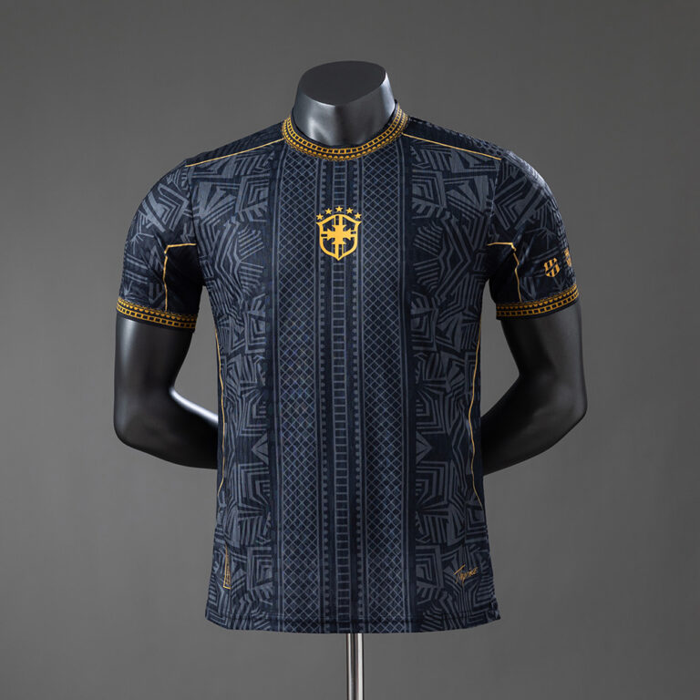 Mens Brazil 2026 World Cup World Cup Special Edition Black Jersey Player Version