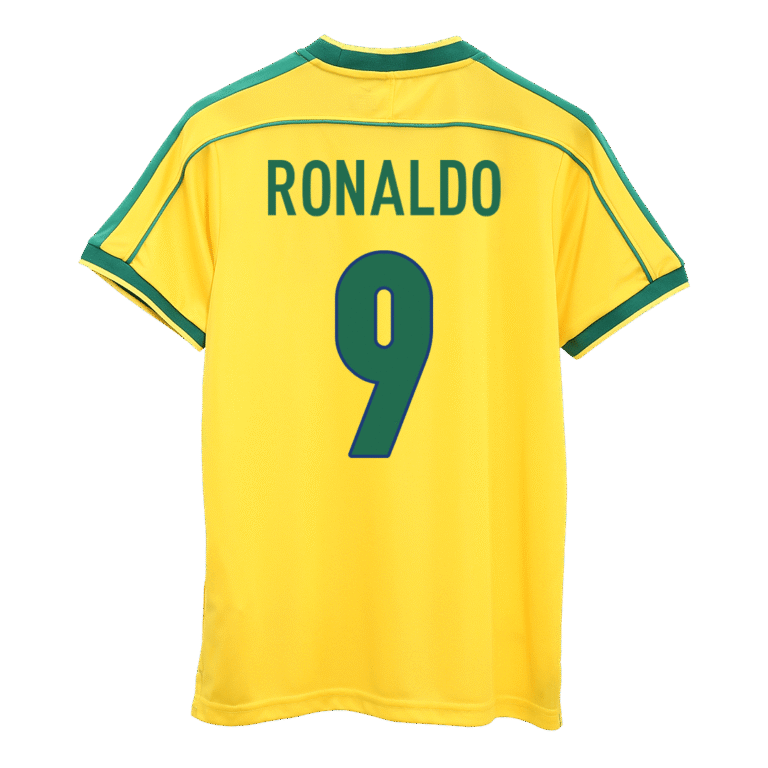 Mens Brazil Retro Home Jersey – Ronaldo 9