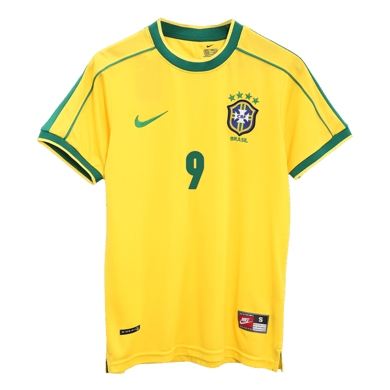Mens Brazil Retro Home Jersey – Ronaldo 9