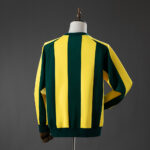 Mens Brazil SweatMen Yellow and Green Long Sleeve Jersey