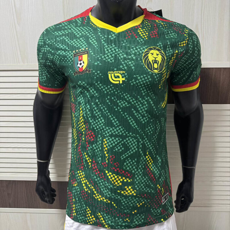 Mens Cameroon 2026 World Cup Home World Cup Jersey Player Version