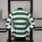 Mens Celtic 2025/26 Home Long Sleeve Jersey Player Version