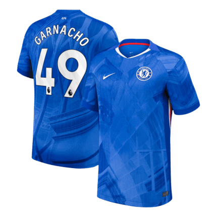 Mens Chelsea 2025/26 Home Jersey – Garnacho 49