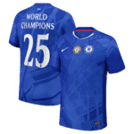 Mens Chelsea 2025/26 Home Jersey – World Champions 25