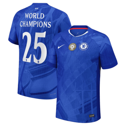Mens Chelsea 2025/26 Home Jersey – World Champions 25