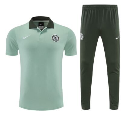 Mens Chelsea 2025/26 Suit Light Blue Polo