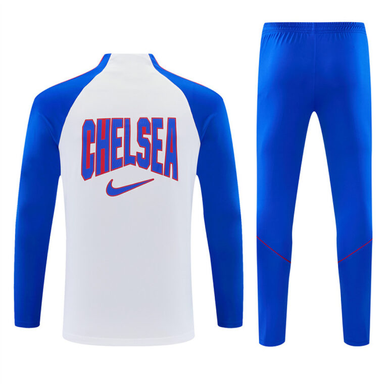 Mens Chelsea 2026/27 Half-zip White Tracksuit