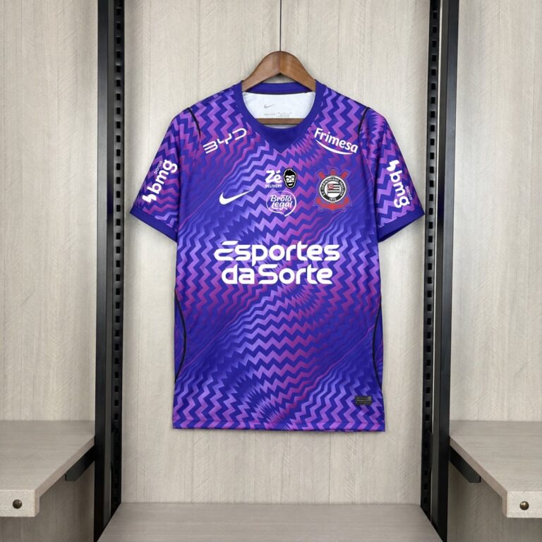 Mens Corinthians 2026/27 Goalkeeper Purple All Sponsor Jersey