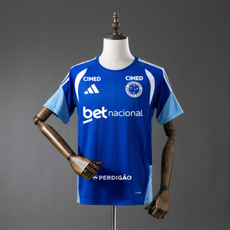 Mens Cruzeiro 2026/27 All sponsors Blue Training Jersey
