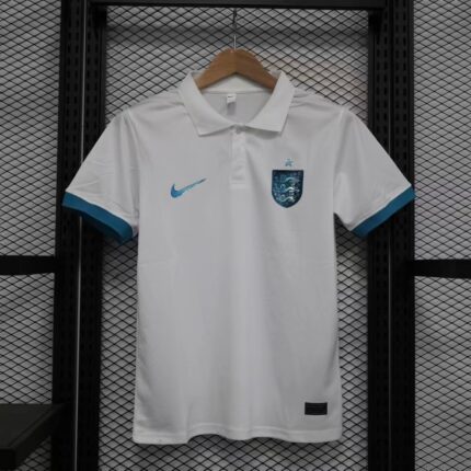 Mens England 2023 White Polo