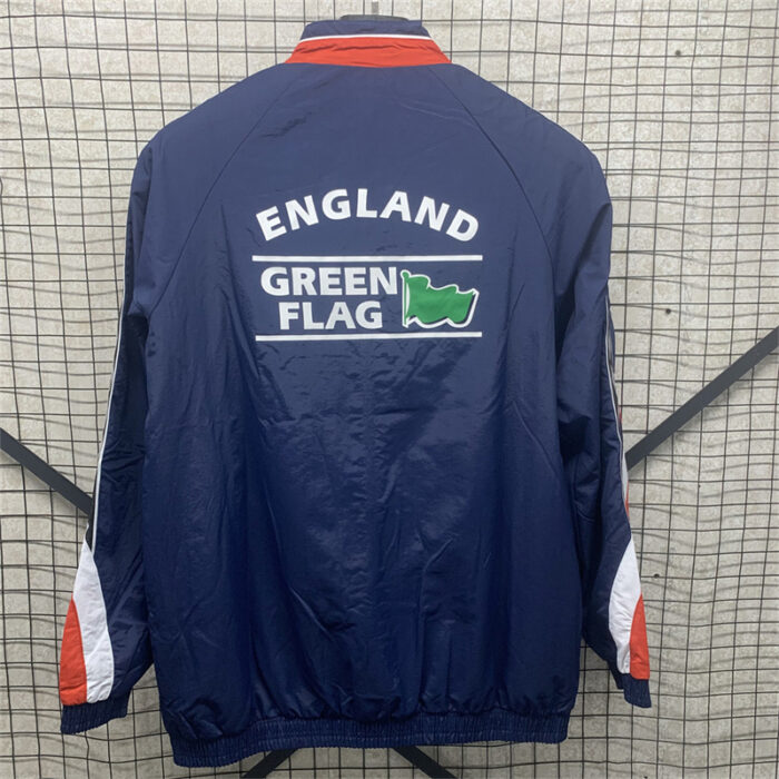 Mens England 2025 Blue Windbreaker Jacket