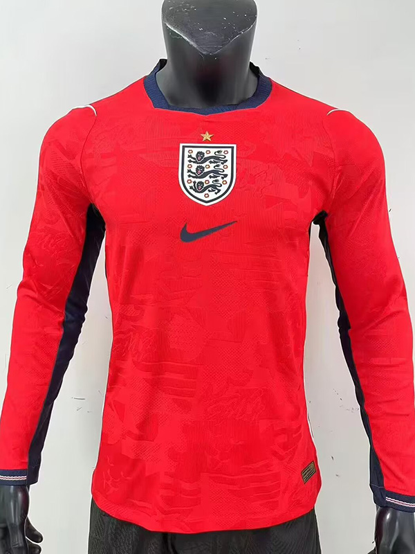 Mens England 2026 World Cup Away World Cup Long Sleeve Jersey Player Version