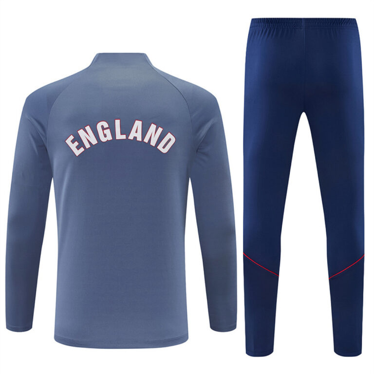 Mens England 2026 World Cup Half-zip Gray Tracksuit