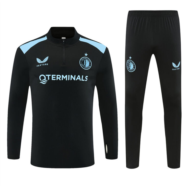 Mens Feyenoord 2026/27 Half-zip Black Tracksuit
