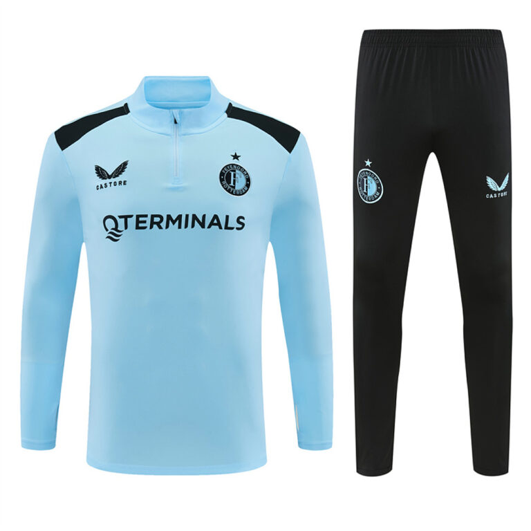 Mens Feyenoord 2026/27 Half-zip Light Blue Tracksuit