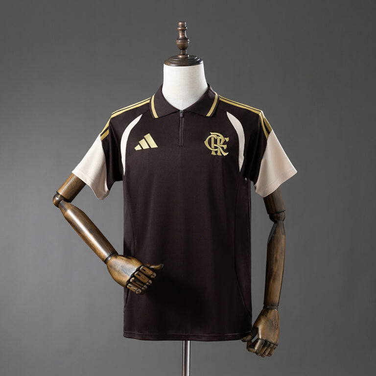 Mens Flamengo 2026/27 Brown Polo