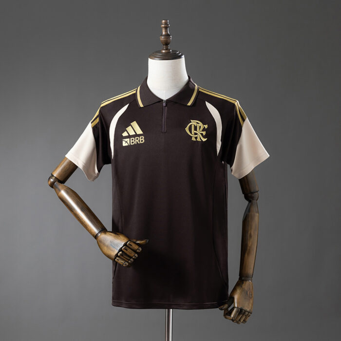 Mens Flamengo 2026/27 Brown Polo