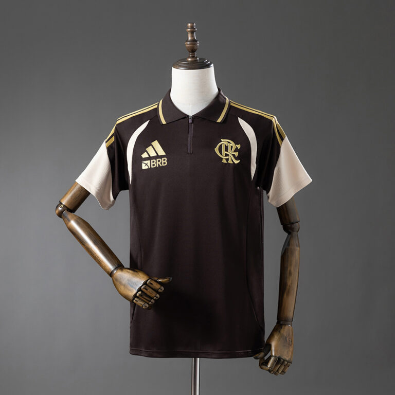 Mens Flamengo 2026/27 Brown Polo