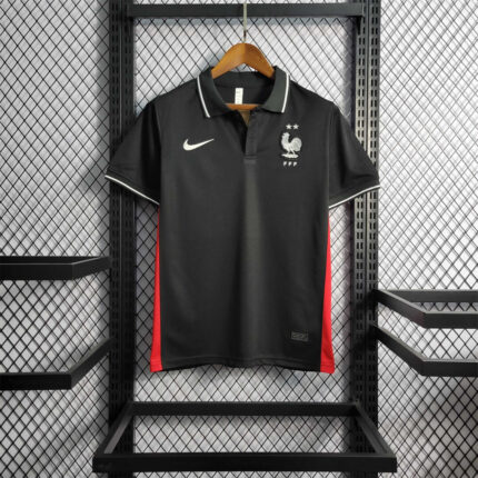 Mens France 2022 World Cup World Cup Black Polo