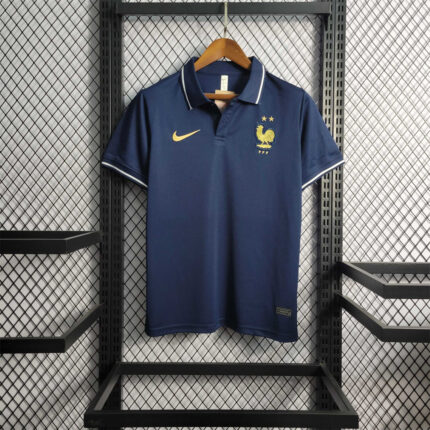 Mens France 2022 World Cup World Cup Sapphire Polo