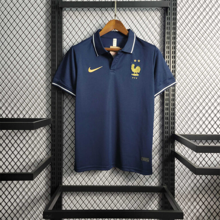 Mens France 2022 World Cup World Cup Sapphire Polo