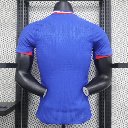 Mens France 2024 Home Blue Jersey Player Version