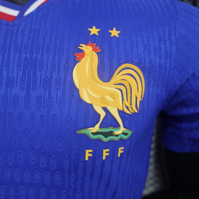 Mens France 2024 Home Blue Jersey Player Version