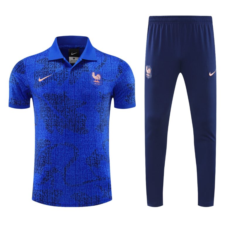 Mens France 2025 Suit Blue Polo