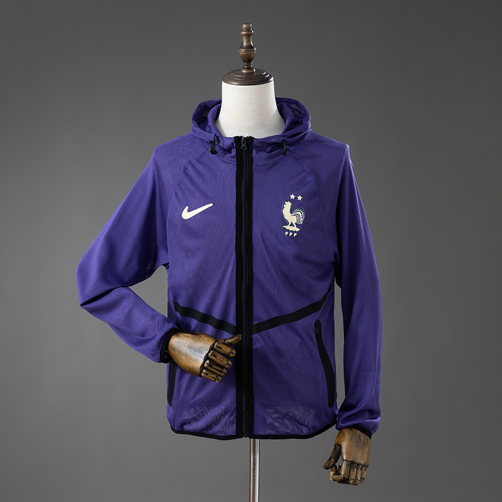 Mens France 2026 World Cup Anthem Purple Jacket Mens France 2026 World Cup Anthem Purple Jacket