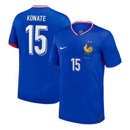 Mens France Retro Home Jersey – Konate 15