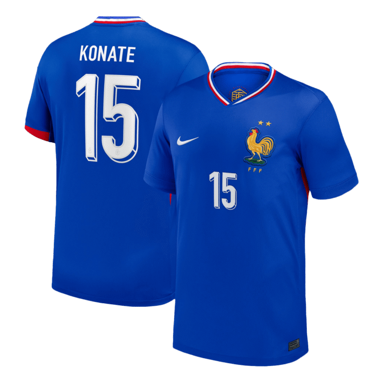 Mens France Retro Home Jersey – Konate 15