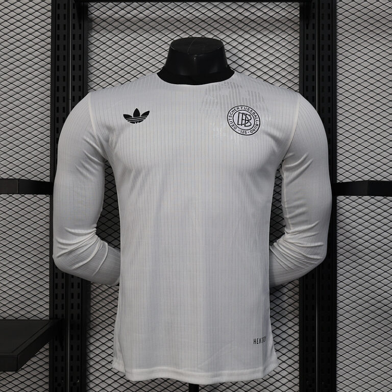 Mens Germany 2025 125th Anniversary Long Sleeve Jersey Player Version