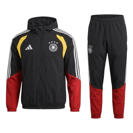 Mens Germany 2026 World Cup World Cup Red&Black Tracksuit