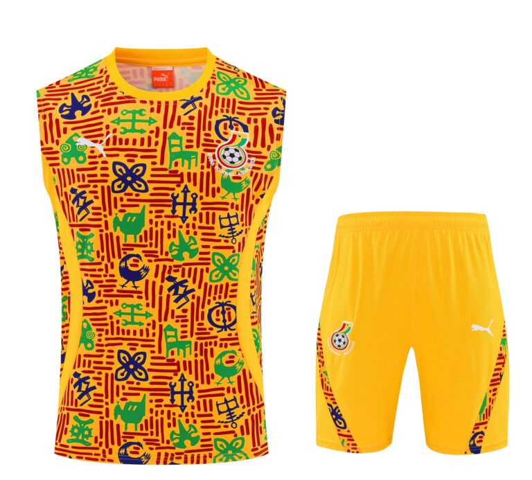 Mens Ghana 2025 Orange Training Vest