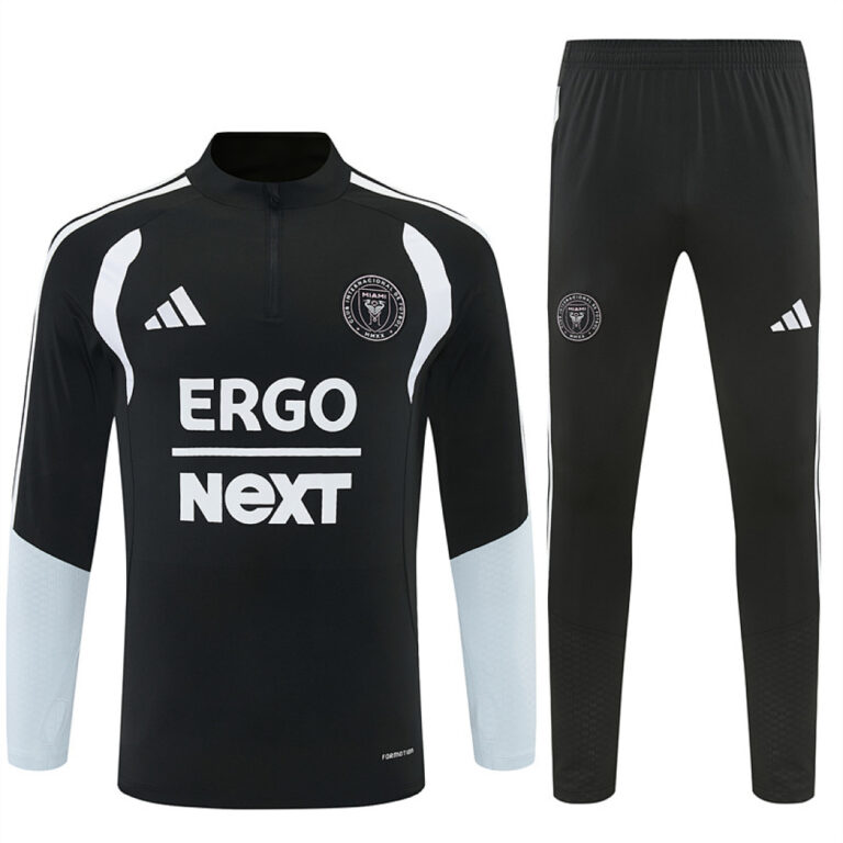 Mens Inter Miami CF 2026/27 Half-zip Black Tracksuit