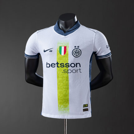 Mens Inter Milan 2024/25 Away Joint Edition White Jersey Player Version