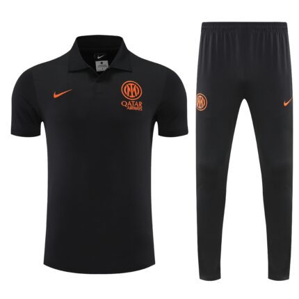 Mens Inter Milan 2025/26 Suit Black Polo
