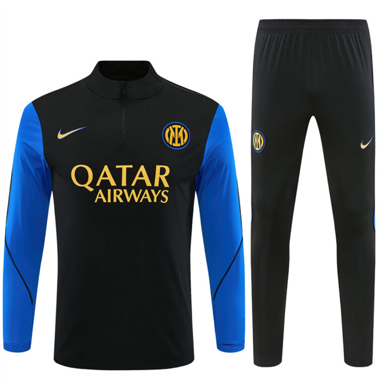 Mens Inter Milan 2026/27 Half-zip Black Tracksuit