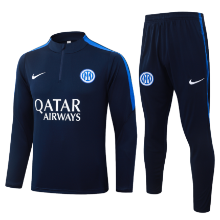 Mens Inter Milan 2026/27 Half-zip Dark Blue Tracksuit