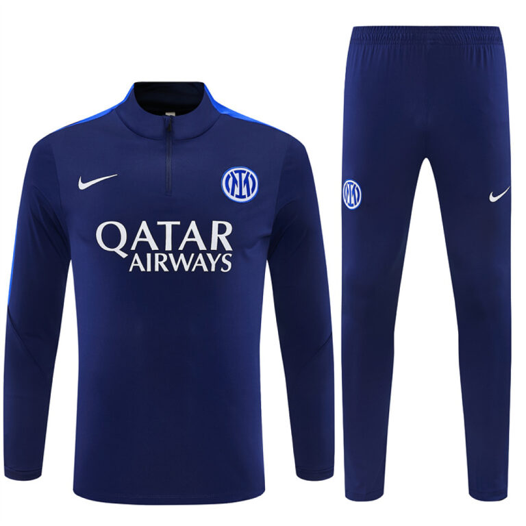 Mens Inter Milan 2026/27 Half-zip Navy Blue Tracksuit