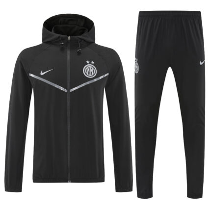 Mens Inter Milan 2026/27 Windbreaker Suit Black Jacket