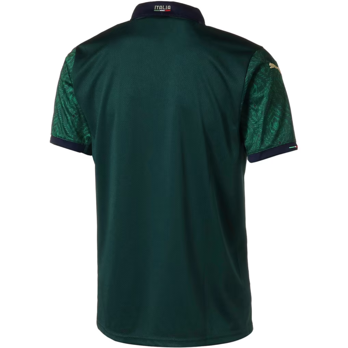 Mens Italy 2020 Away Second Green Retro Style Jersey