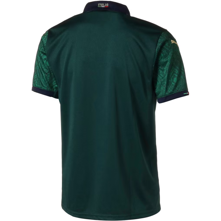 Mens Italy 2020 Away Second Green Retro Style Jersey