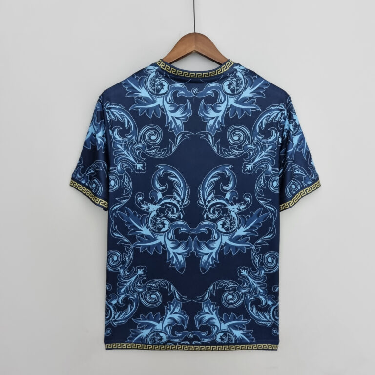 Mens Italy 2022 World Cup Versace blue Jersey